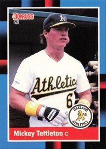 1988 Donruss Baseball Mickey Tettleton Oakland Athletics #103