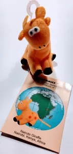 Weebeanies Collector Series Primera Edición 1997 NAIROBI JIRAFA Llavero Peluche - Imagen 1 de 6