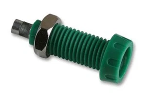Green Deltron 563-0400 4mm Speaker Plug Connectors Socket Solder JPSS144 - Picture 1 of 2