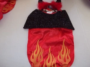 SWEET LITTLE DEVIL dog costume Petco halloween XS/S L/XL M/L new cape horns - Picture 1 of 3
