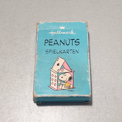 * Peanuts Spielkarten Bridgekarten Snoopy Woodstock Kartenhaus Hallmark Belgium - Bild 1 von 4
