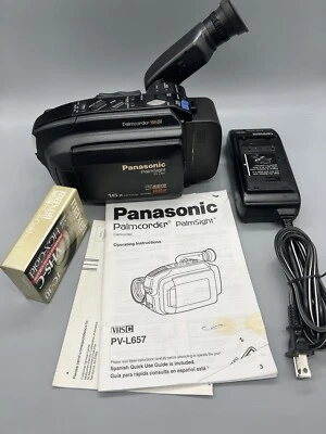 Panasonic Palmcorder VHSC PV-L657D Video Camera *read* - Image 1 of 4