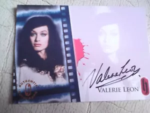 HAMMER HORROR - VALERIE LEON - Personally Signed Autograph Card HA2 - Series 1 - Picture 1 of 3