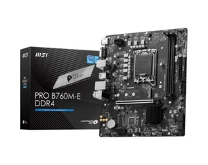 Msi PRO B760M-E DDR4 Micro ATX Motherboard INTEL B760 HDMI/VGA LGA 1700 - Picture 1 of 5