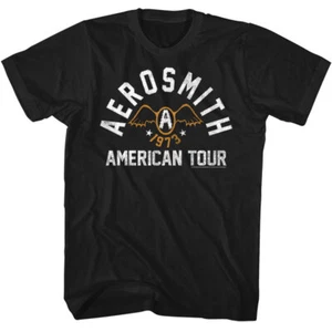 Aerosmith 1973 American Tour Men's T Shirt Rock Band Music Merch - Imagen 1 de 5