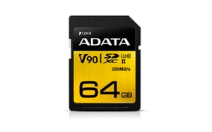 ADATA Premier ONE R290/W260 SDXC 64GB, UHS-II U3, klasa 10 - Zdjęcie 1 z 4