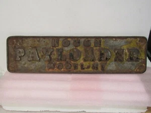 Hough Payloader Model HF Tractor EMBLEM BADGE SCRIPT TRIM Rare Collectible - Picture 1 of 2