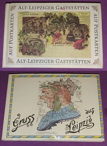2 x DDR Ansichtskartenbücher "Gruß aus Leipzig und Alt-Leipziger Gaststätten" - Bild 1 von 9