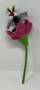 Manhattan Toy Sadie Spider Lollipuppet Flower Plush Stuffed Animal Toy 1999 14” - Picture 1 of 9