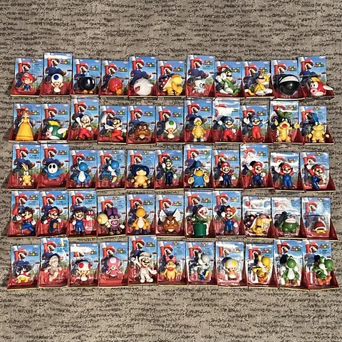 HUGE Super Mario 55 Jakks 2.5” Figure Lot RARE World Nintendo Roy Iggy Magikoopa Cover