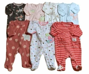 Lote Dormitorio Bebé Niña 0-3 Meses Carters Little Me Floral Corazones Rana... - Imagen 1 de 13