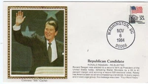 1980 & 1984 Präsident Ronald Reagan Eröffnung Cover Set - Bild 1 von 2