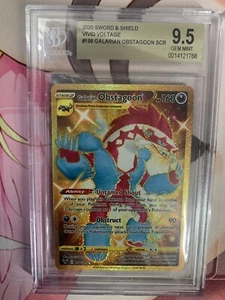 Galarian Obstagoon BGS 9.5 198/185 Pokemon Vivid Voltage Gold Secret Rare. - Picture 1 of 3
