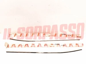 MODANATURE PROFILI RASAVETRI EST. PORTA LANCIA GAMMA COUPE ORIGINALI 82335112/3 - Picture 1 of 5