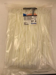 T&B TY28M 14.2" OAL,50lb,Natural,w/SS Locking Device, 1000/Bag - Picture 1 of 2