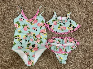 Betsy Johnson Swimsuits, Mother & Daughter Set. Women Size Medium, Kids Size 10 - Picture 1 of 6