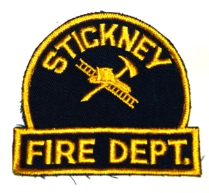 STICKNEY – FIRE DEPT - ILLINOIS Fire Patch EMS Rescue Public Safety VINTAGE OLD  - Picture 1 of 2