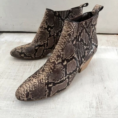 Великолепный змея печать ботильоны размер 9,5 - Изображение 1 из 4