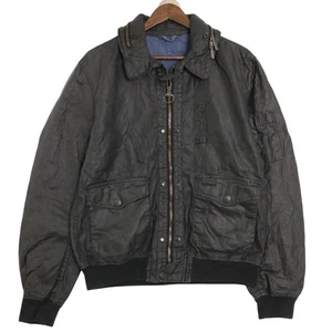 Barbour Howarth Linen Coat Black Men’s L Used Vintage - Picture 1 of 10