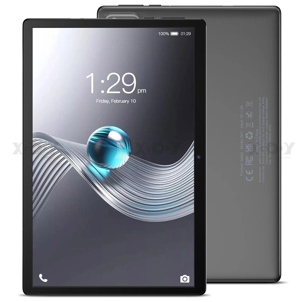 2025 NEW 12S PRO Wifi Tablet Android 15 PC 8GB+64GB Tablets 10.1 Inch 6000mAh - Image 1 of 4