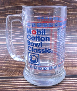 Vintage NCAA Mobil ciotola cotone classico 1937-94 bicchiere tazza birra Stein da collezione - Foto 1 di 16