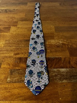 via veneto silk Tie men’s hot air balloon 100% silk necktie - Image 1 of 4