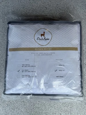 Edredón edredón alternativo de plumón 100 % lana de alpaca peruana - Queen/Completo Foto 1 de 2