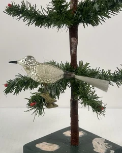 2557/25 1x alter Christbaumschmuck Weihnachtsschmuck Vogel - Picture 1 of 4
