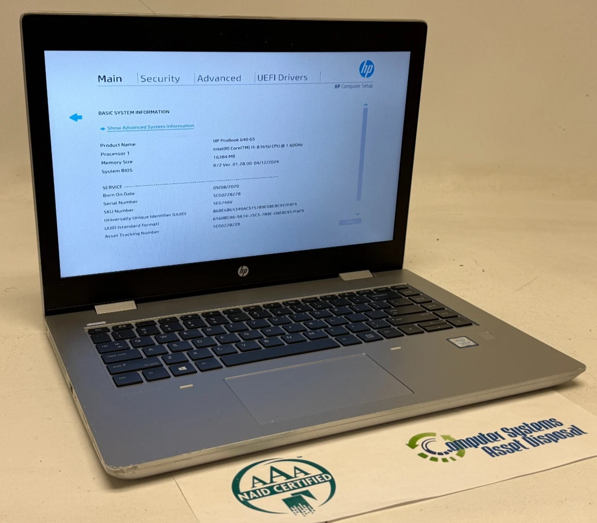 HP ProBook Intel Core i5 8th Gen. PC Laptops & Netbooks 256 GB SSD