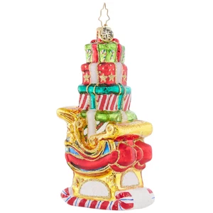 Christopher Radko Piled-High Sleigh Glass Christmas Ornament 1021677 - Bild 1 von 3