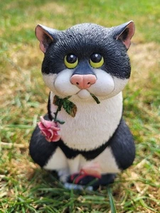 Adorno Comic & Curious Cat "With Love" A6041 14,5 cm de alto - Imagen 1 de 2