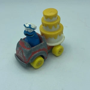 1982 Playskool Sesame Street Cookie Monster Cake Diecast Car - Picture 1 of 8