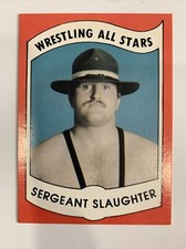 1982 Wrestling All Stars Series B #14 Sergeant Slaughter RC WWF Rookie wwe