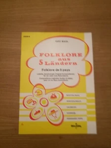 Noten. Mahr. Folklore aus 5 Ländern. Leichte, beschwingte Original-Kompositionen - Picture 1 of 1