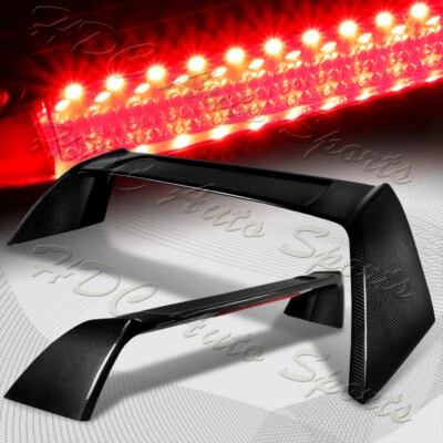 Alerón de maletero de fibra de carbono para Acura RSX DC5 2002-2006 tipo R + luz de freno LED Foto 1 de 4