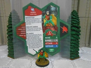 Tarjeta y figura Heroscape Personalizadas Robin Jason Todd Doble Cara con Funda DC Batman - Imagen 1 de 3