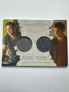 Vampire Diaries Season 4 Dual Wardrobe Card DM5 Tyler Lockwood & Jeremy Gilbert - Picture 1 of 4