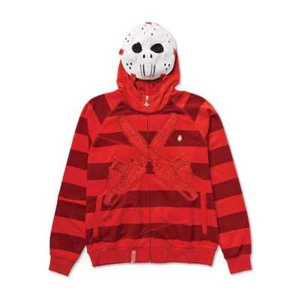 LRG Lifted Research Group "Friday The 47th" Zip Hoodie (Red) Sweatshirt Jacket - Picture 1 of 2