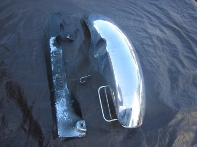 honda v30 magna front fender and chain guard 1984 V30 Front Fender Chain   oem - Image 1 of 4