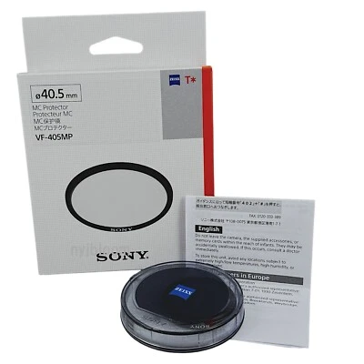 New SONY 40.5mm MC Protector Multi-Coated Clear Protector Filter VF-405MP  Zeiss - Image 1 of 4