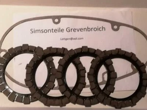 Kupplungs Set Simson  KR51-1  S50 4x Reibbelag+1xDeckeldichtung neu - Imagen 1 de 1