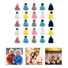  100 Pcs Knitted Small Christmas Hat Mini Yarn Hats Miniature