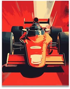 F1 Racing 11x14 Decor Poster | Modern F1 Racing Design | Artistic Print | Interi