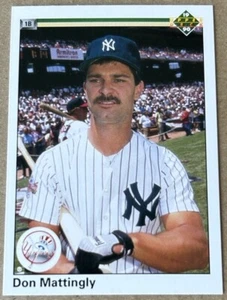 Tarjeta Don Mattingly 1990 cubierta superior #191 estado casi nuevo-como nuevo - Imagen 1 de 2