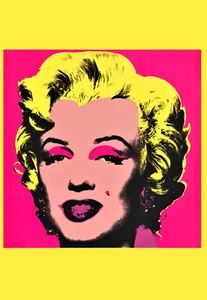 MARILYN - ANDY WARHOL - REFRIGERATOR PHOTO MAGNET @ 3"x5" - Picture 1 of 3