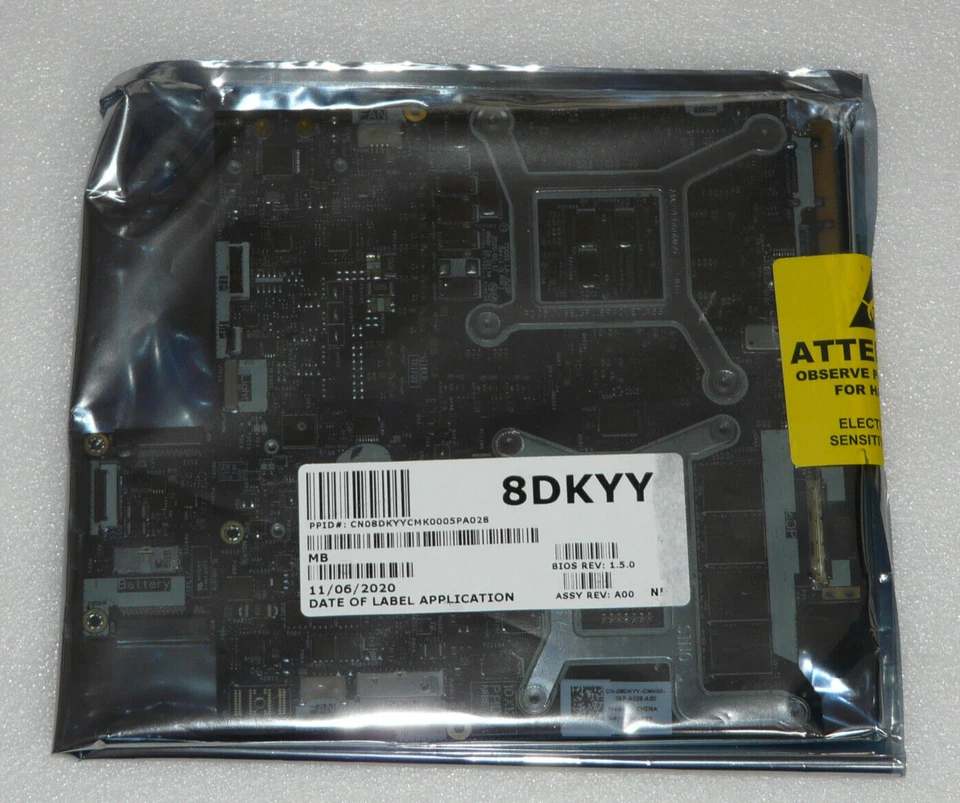 Nuevo Genuino ALIENWARE M17 R3 Placa i9 10980HK 5.3GHz RTX Nv 2070 8GB 8DKYY - Imagen 1 de 1