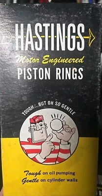 HASTINGS PISTON RINGS  NO. (6872)  4 CYL SET SET FITS NISSAN SUBARU TOYOTA 71-80 - Изображение 1 из 3