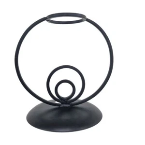 Crystal Sphere display stand Triple Oval, Iron,Size: 13.5 x 10 x 13cm height - Picture 1 of 2