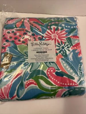Lilly Pulitzer Printed Beach Towel New Lounge Towel Pink Green Blue brand new! - Image 1 of 4