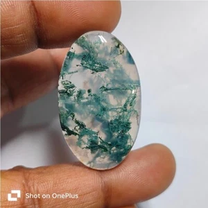Moss Agate Stone Natural Moss Agate Cabochon Loose Gemstone 41 Cts. ME-9740 - Picture 1 of 8